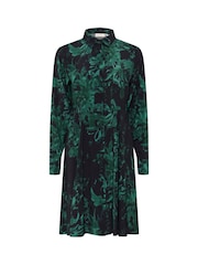 Kaffe KAisa Above Knee Long Sleeve Shirt Dress - Image 4 of 5