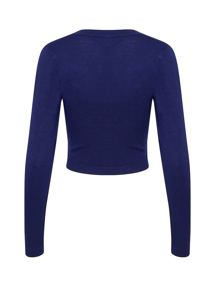Kaffe Slim Fit Kaastrid Bolero Long Sleeves Cardigan - Image 6 of 6