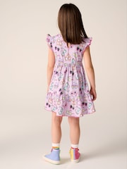 Little Bird by Jools Oliver Lilac Purple Sunglasses Frilled Sleeve Tiered Dress - Image 4 of 8