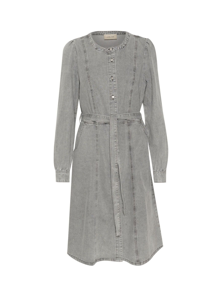 Buy Cream Grey Classic Denim Midi Dress from the Next UK online shop