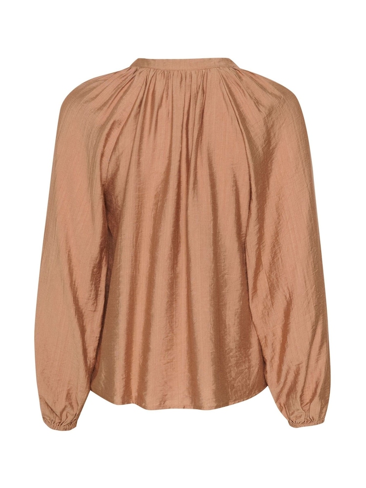 Cream CRMila Long Sleeve Brown Blouse - Image 6 of 6