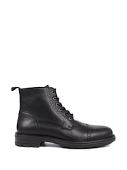 Jones Bootmaker Black Guiseley Leather Lace-Up Boots - Image 2 of 6