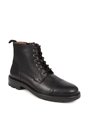 Jones Bootmaker Black Guiseley Leather Lace-Up Boots - Image 3 of 6
