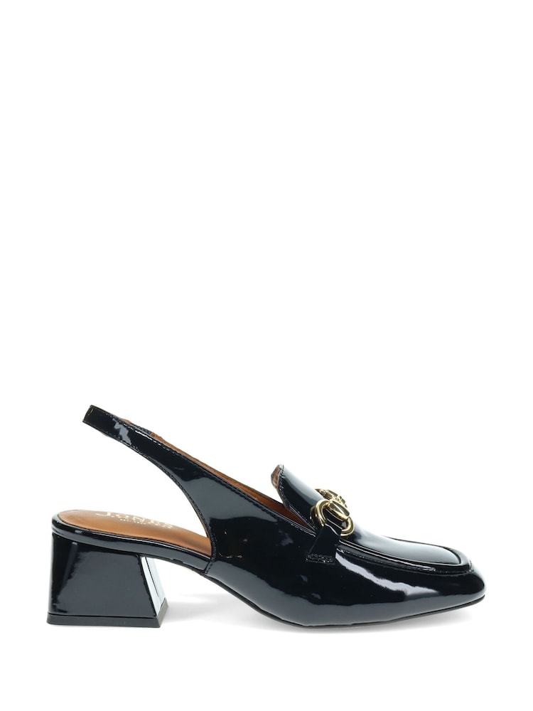 Jones Bootmaker Iggy Patent Slingback Black Sandals - Image 2 of 6