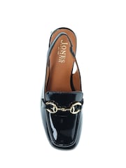 Jones Bootmaker Iggy Patent Slingback Black Sandals - Image 4 of 6