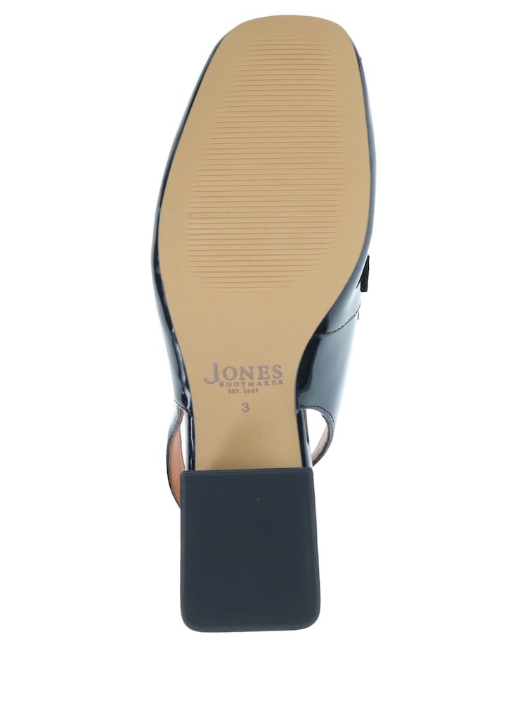 Jones Bootmaker Iggy Patent Slingback Black Sandals - Image 6 of 6