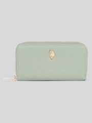 U.S. Polo Assn. Green Womens Large D-Zip Wallet - Image 1 of 6