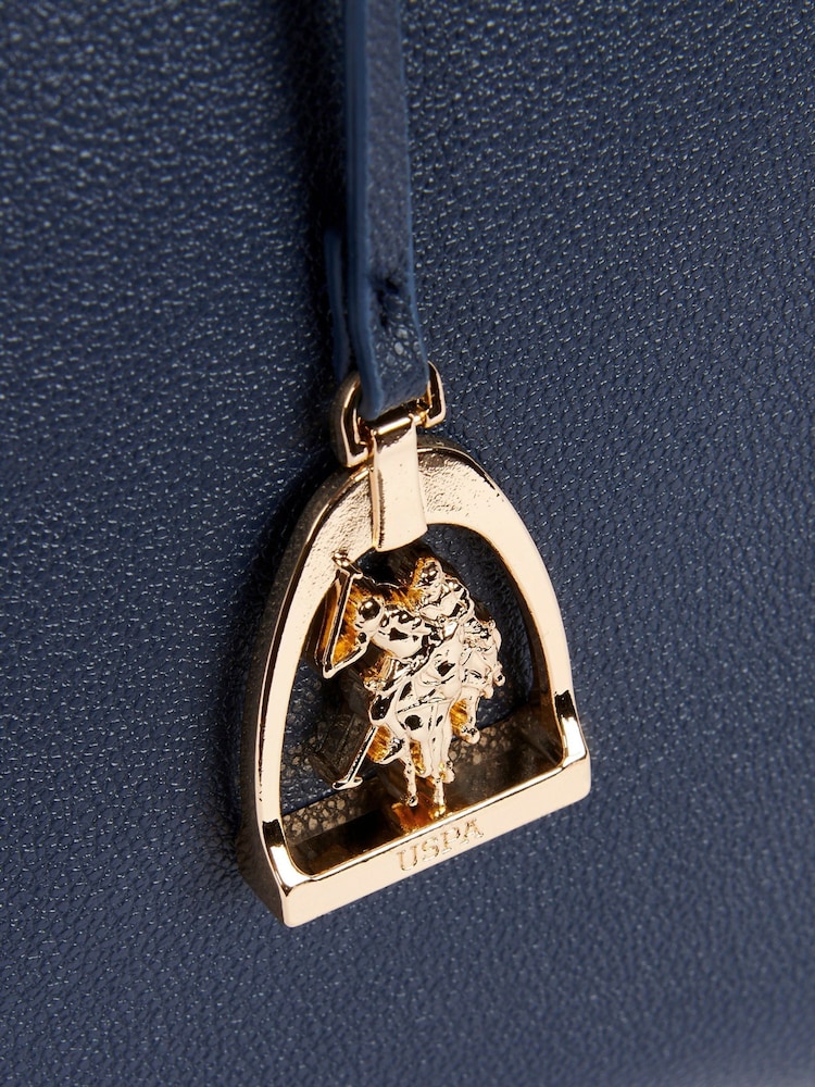 U.S. Polo Assn. Blue Womens Jones Shopper Bag - Image 6 of 6