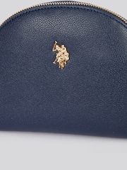 U.S. Polo Assn. Blue Womens Jones Round Make Up"/" Beauty Bag - Image 4 of 6
