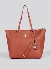 U.S. Polo Assn. Brown Womens Jones Shopper Bag - Image 4 of 6