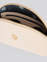 U.S. Polo Assn. Cream Womens Jones Round Make Up"/" Beauty Bag - Image 6 of 6