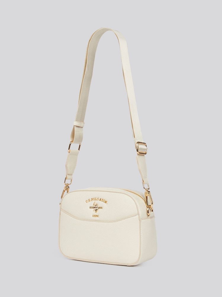 U.S. Polo Assn. Cream Womens Stanford Small Cross-Body Bag - Image 2 of 6