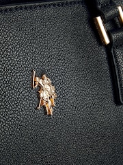 U.S. Polo Assn. Black Womens Jones Shopper Bag - Image 6 of 6