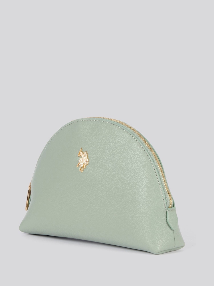 U.S. Polo Assn. Green Womens Jones Round Make Up"/" Beauty Bag - Image 2 of 6