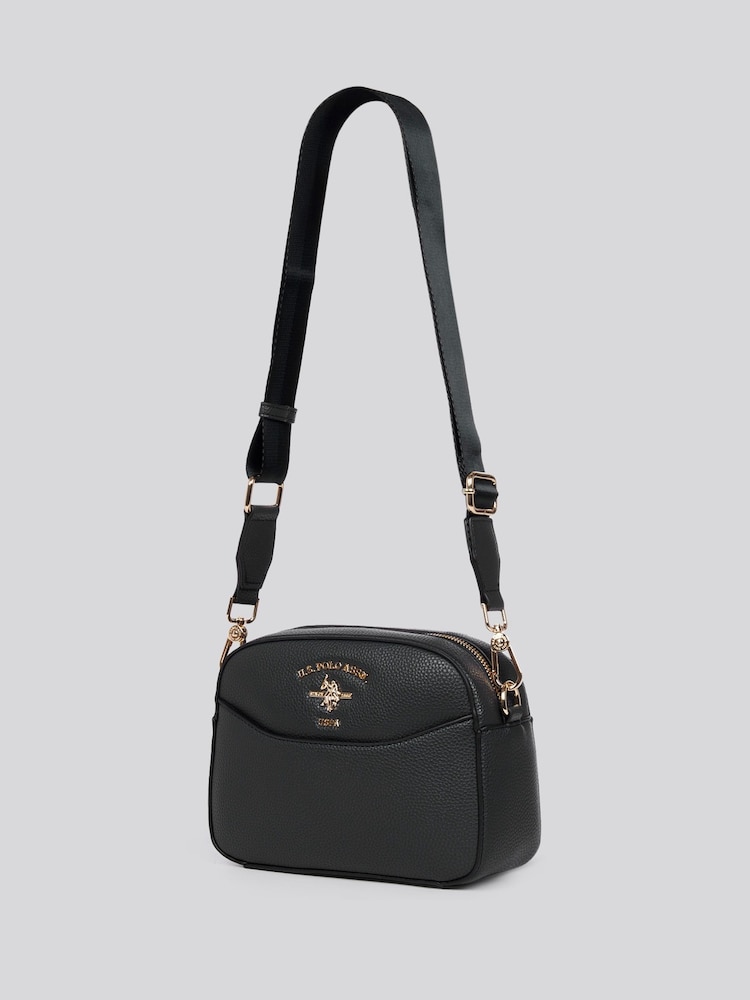 U.S. Polo Assn. Black Womens Stanford Small Cross-Body Bag - Image 2 of 6
