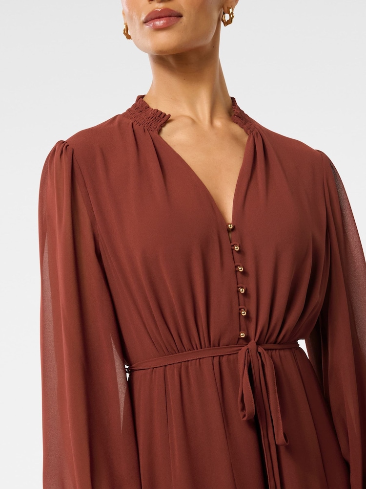 Forever New – Cassidy – Midikleid mit gerafftem Ausschnitt, Petite - Bild 4 von 4 Forever New – Cassidy – Midikleid mit gerafftem Ausschnitt, Petite - Bild 4 von 4