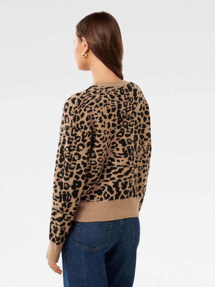 Forever New Natural Enola Patterned Knit Jumper - Image 2 of 5