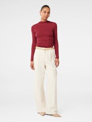 Forever New Red Zona Ruched Neck Top - Image 5 of 5