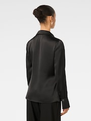Forever New Black Minnie Petite Wrap Shirt - Image 2 of 5