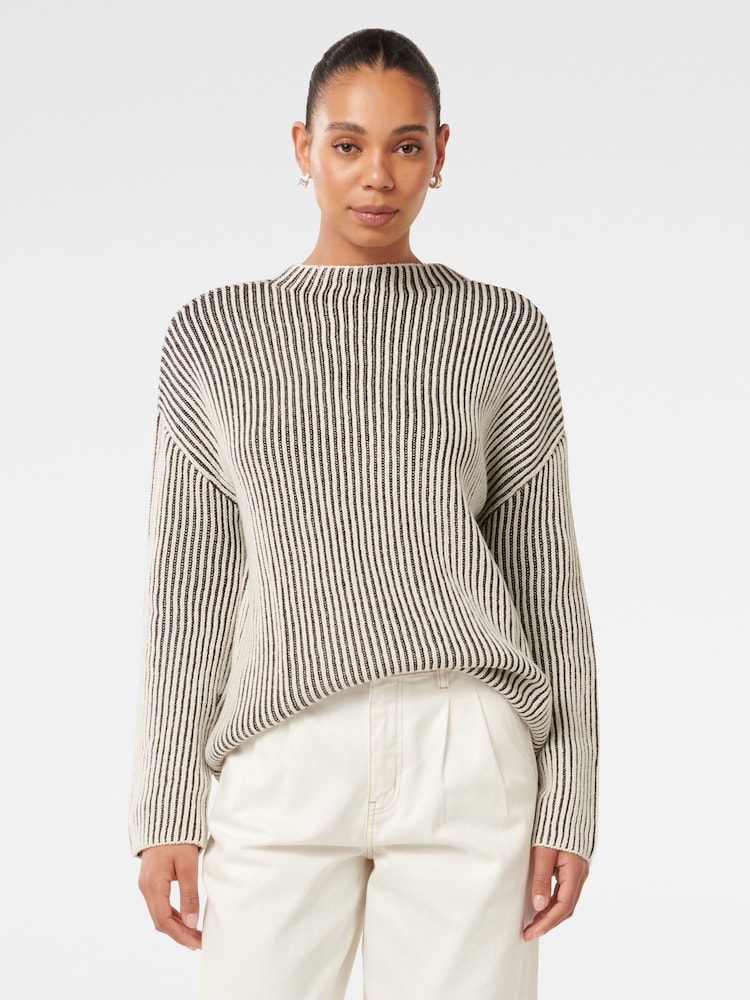 Forever New Black Robin Striped Jumper - Image 1 of 5 Forever New Black Robin Striped Jumper - Image 1 of 5