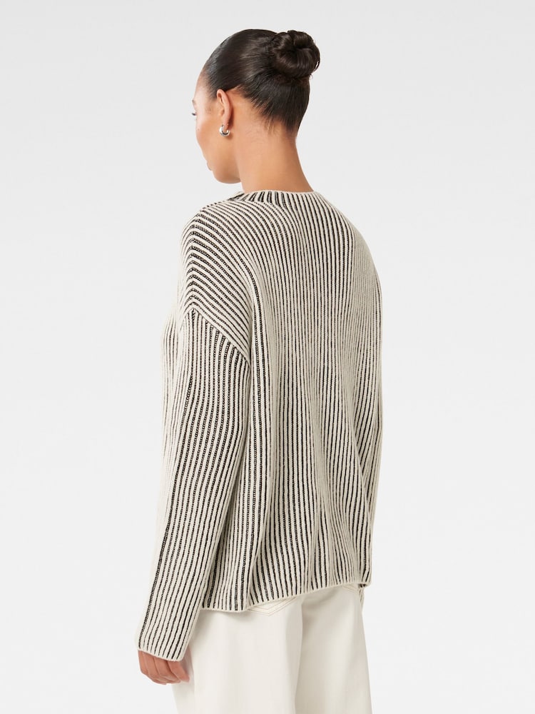 Forever New Black Robin Striped Jumper - Image 2 of 5