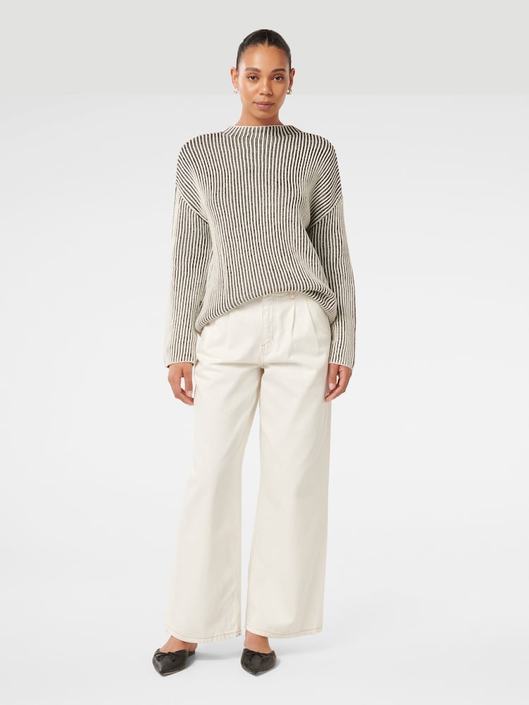 Forever New Black Robin Striped Jumper - Image 5 of 5