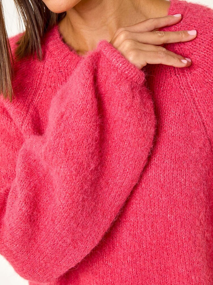 Roman Pink Soft Knit Blouson Jumper - Image 5 of 5 Roman Pink Soft Knit Blouson Jumper - Image 5 of 5