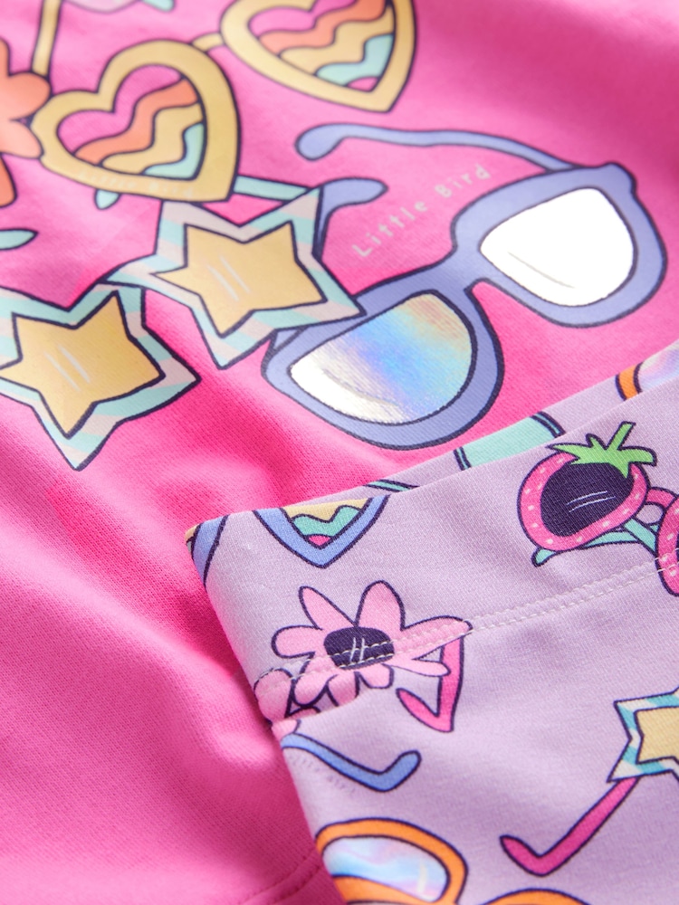 Little Bird by Jools Oliver Rainbow Sunglasses T-Shirt - Image 3 of 7