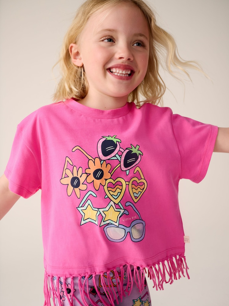 Little Bird by Jools Oliver Rainbow Sunglasses T-Shirt - Image 4 of 7