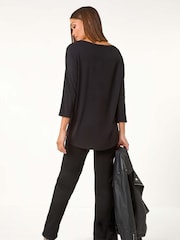 Roman Embelished Sequin Star Stretch Top - Imagen 4 de 6