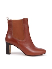 Jones Bootmaker Kalista Heeled Brown Boots - Image 4 of 7