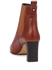 Jones Bootmaker Kalista Heeled Brown Boots - Image 6 of 7