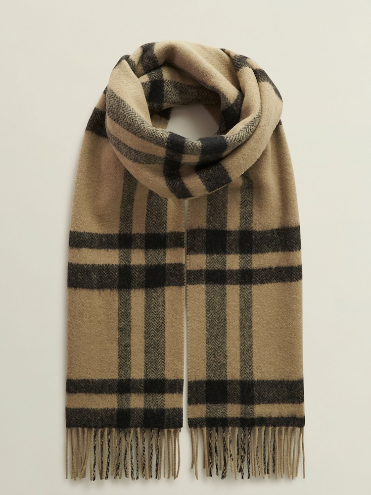 Hobbs Brown Ruth Wool Winter Scarf - Image 3 of 3
