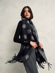 Hobbs Grey Mona Winter Scarf - Image 3 of 3