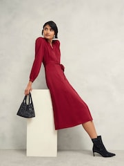 Hobbs Red Petite Yvonne Dress - Image 3 of 5