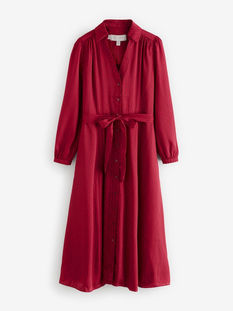 Hobbs Red Petite Yvonne Dress - Image 5 of 5