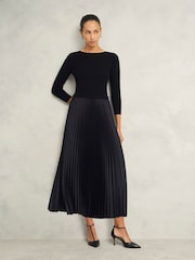 Hobbs Black Lucinda Knitted Dress - Image 1 of 4