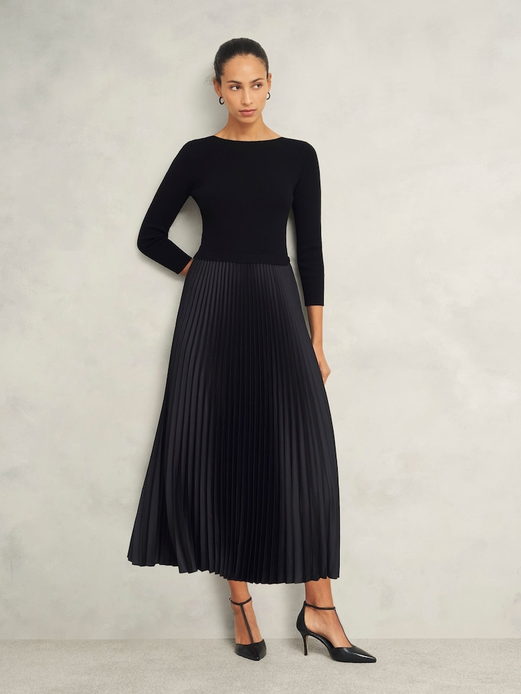 Hobbs Black Lucinda Knitted Dress - Image 1 of 4