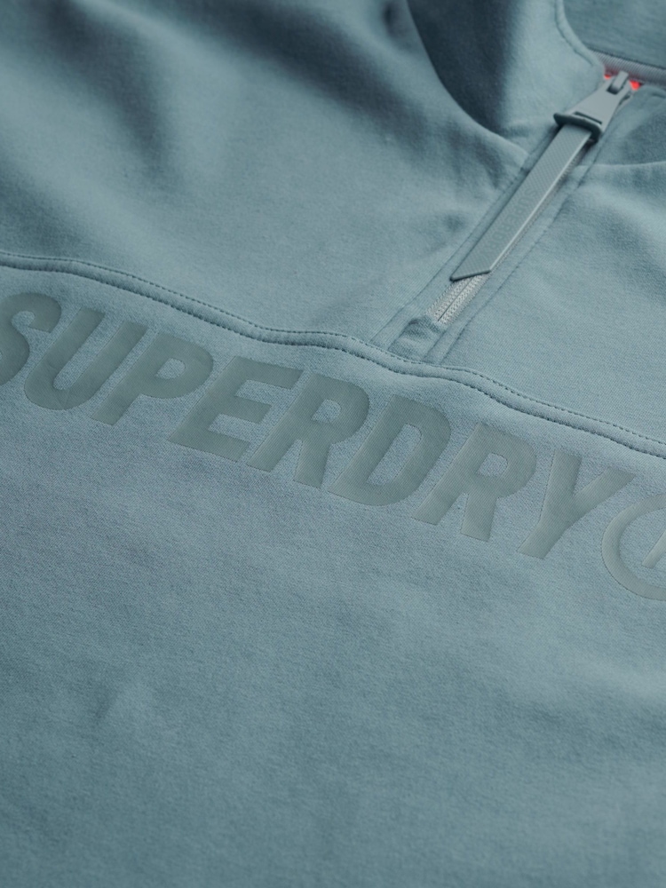 modra - Superdry zelena Active Tech Logo Relaxed Half Zip zgornji del trenirke; majica za trening - Slika 6 iz 6 modra - Superdry zelena Active Tech Logo Relaxed Half Zip zgornji del trenirke; majica za trening - Slika 6 iz 6