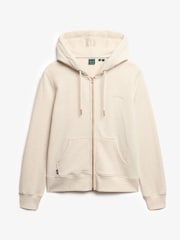 Superdry Cream Essential Logo Zip Hoodie - Image 5 of 6