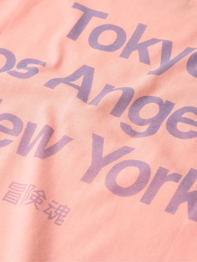Superdry Pink Core Logo City Slim Fit T-Shirt - Image 6 of 6