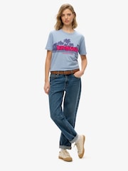 Superdry Blue Outdoor Stripe Relaxed T-Shirt - Image 2 of 6