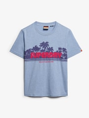 Superdry Blue Outdoor Stripe Relaxed T-Shirt - Image 5 of 6