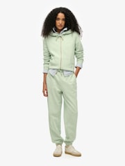 Superdry Green Essential Logo Zip Hoodie - Image 3 of 6