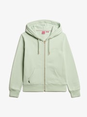 Superdry Green Essential Logo Zip Hoodie - Image 5 of 6