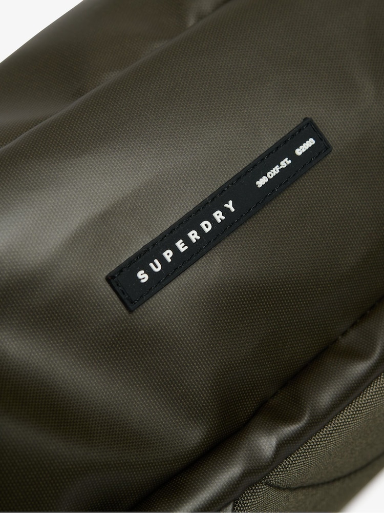 Superdry Green Tarp 100% Cotton Backpack - Image 2 of 7