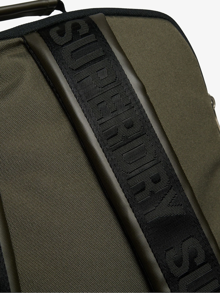 Superdry Green Tarp 100% Cotton Backpack - Image 3 of 7