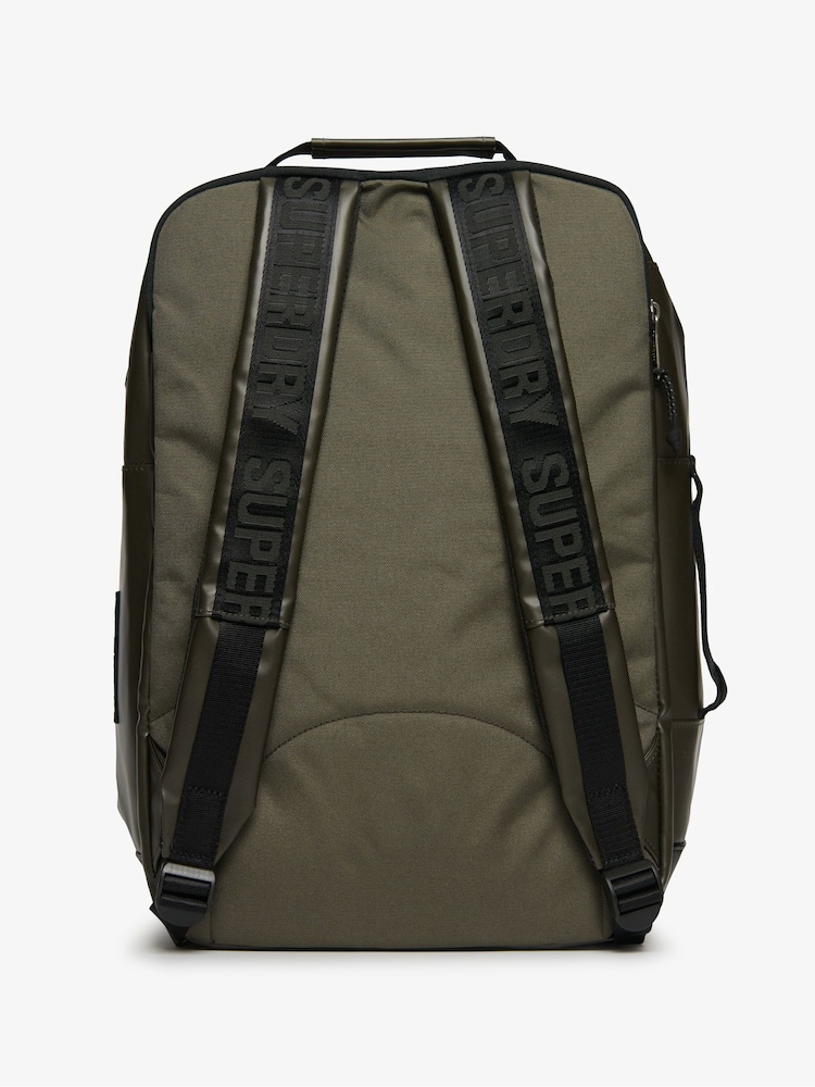 Superdry Green Tarp 100% Cotton Backpack - Image 6 of 7