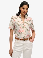 Superdry Cream Beach Resort Shirt - Image 1 of 6