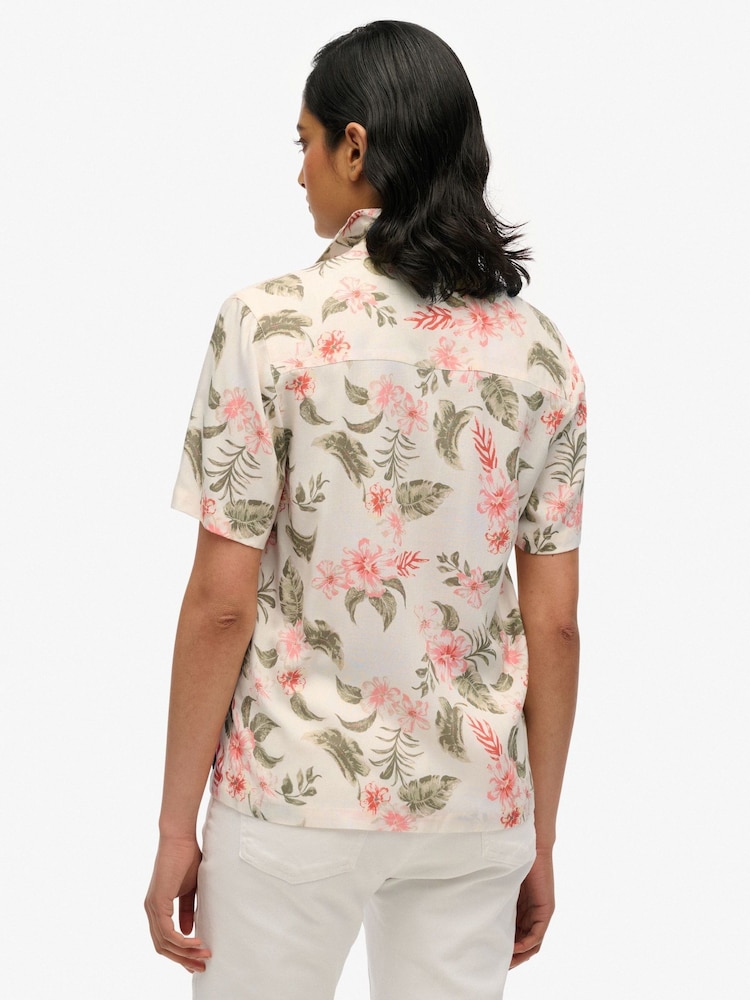Superdry Cream Beach Resort Shirt - Image 2 of 6